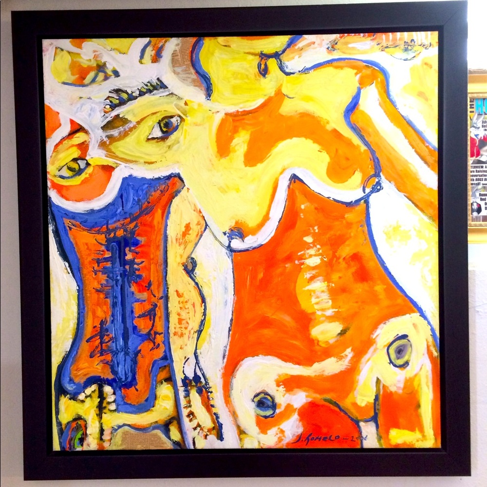 Original paint 30”x30” Jorge Romero